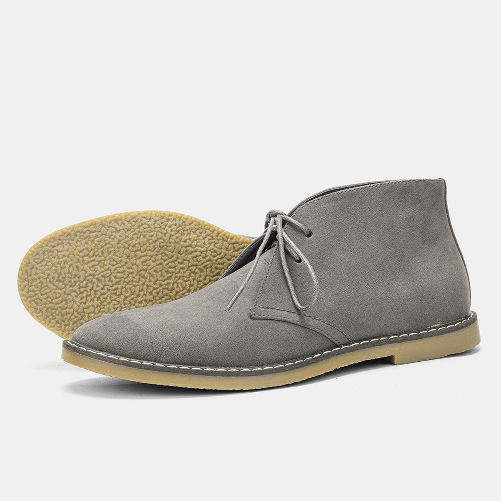 Męskie klasyczne zamszowe buty desert