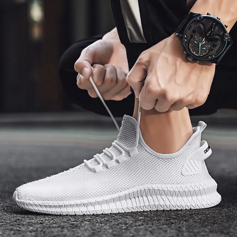 Męskie lekkie ortopedyczne buty z siateczki