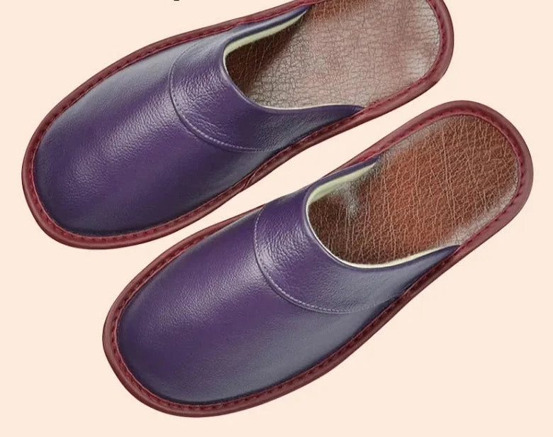 Męskie skórzane kapcie, trwałe i eleganckie