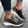 Damskie sneakersy na grubej podeszwie na sznurówki