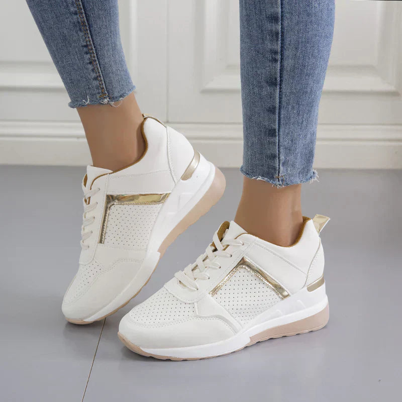 Damskie modne sneakersy na platformie
