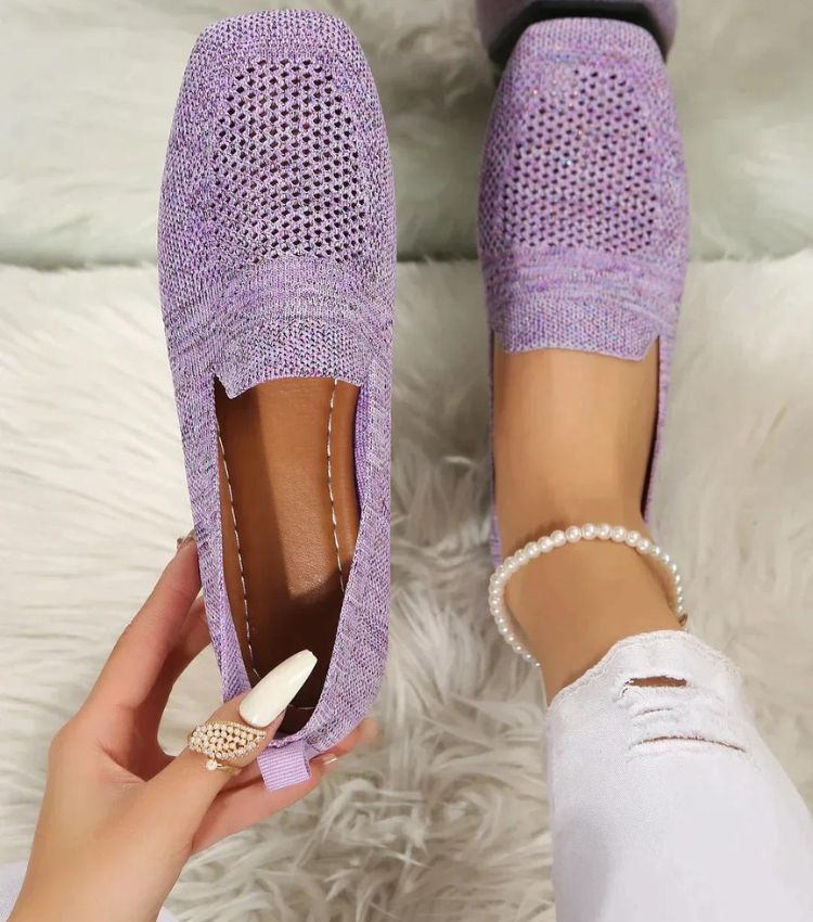 Damskie ortopedyczne buty płaskie, antypoślizgowe