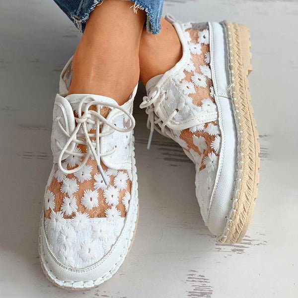 Damskie ortopedyczne sneakersy z haftem