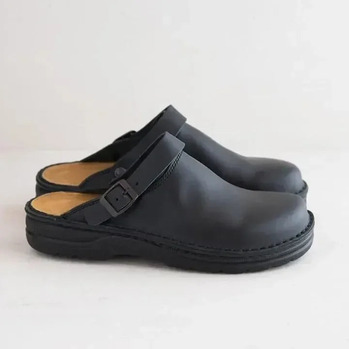Damskie ortopedyczne kapcie z regulowaną klamrą