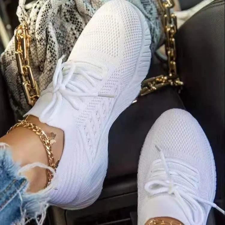 Damskie ortopedyczne sneakersy z siateczką
