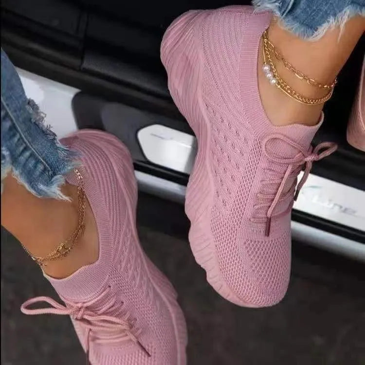 Damskie ortopedyczne sneakersy z siateczką