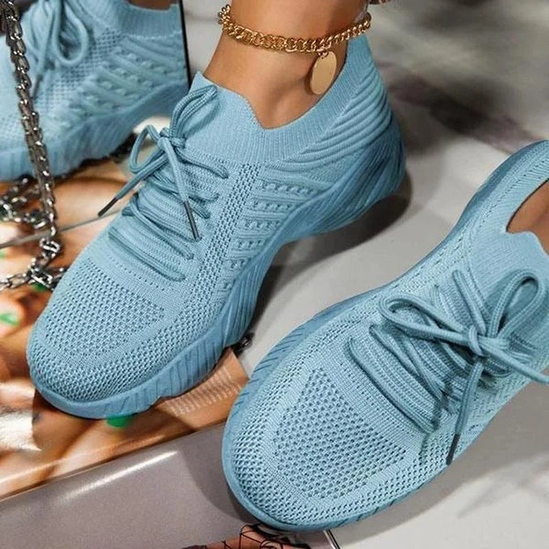 Damskie ortopedyczne sneakersy z siateczką