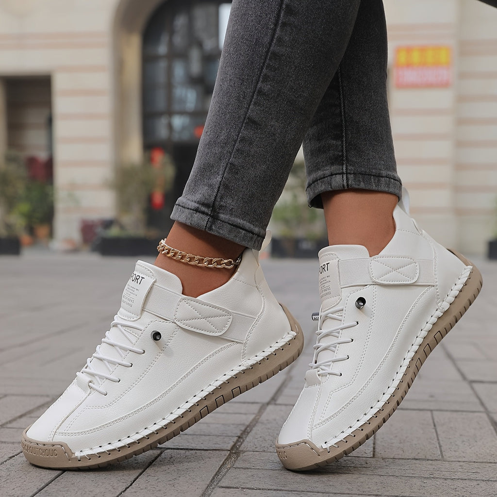 Damskie ręcznie szyte kozaki w stylu retro