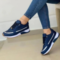 Damskie sportowe skórzane buty z białą podeszwą