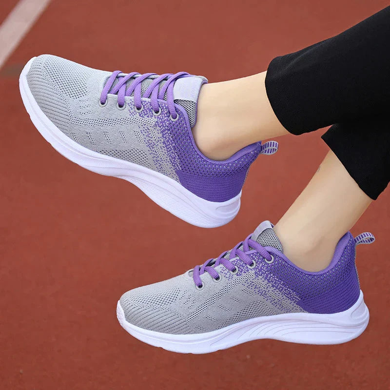 Damskie sportowe sneakersy z ortopedyczną podeszwą
