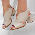 Damskie eleganckie sandały na słupku z regulacją