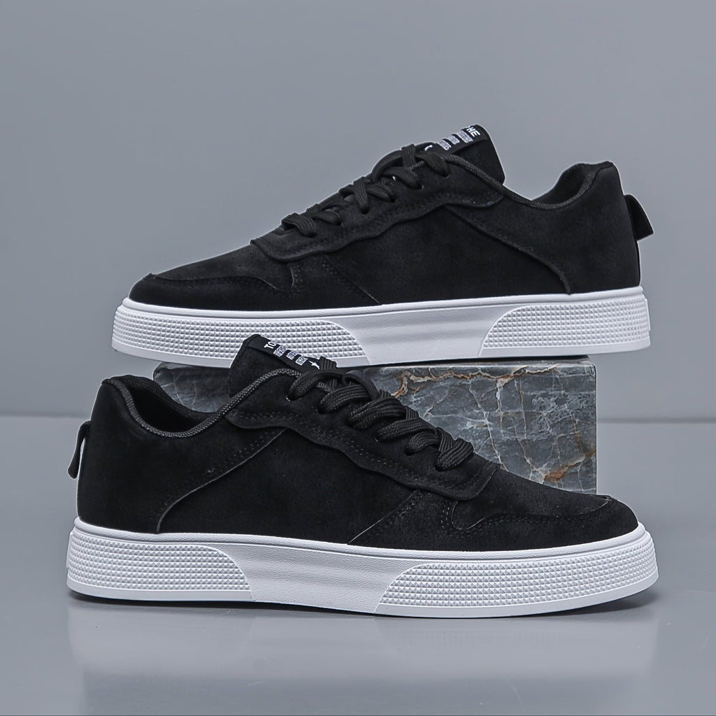 Męskie niskie sneakersy w jednolitym kolorze