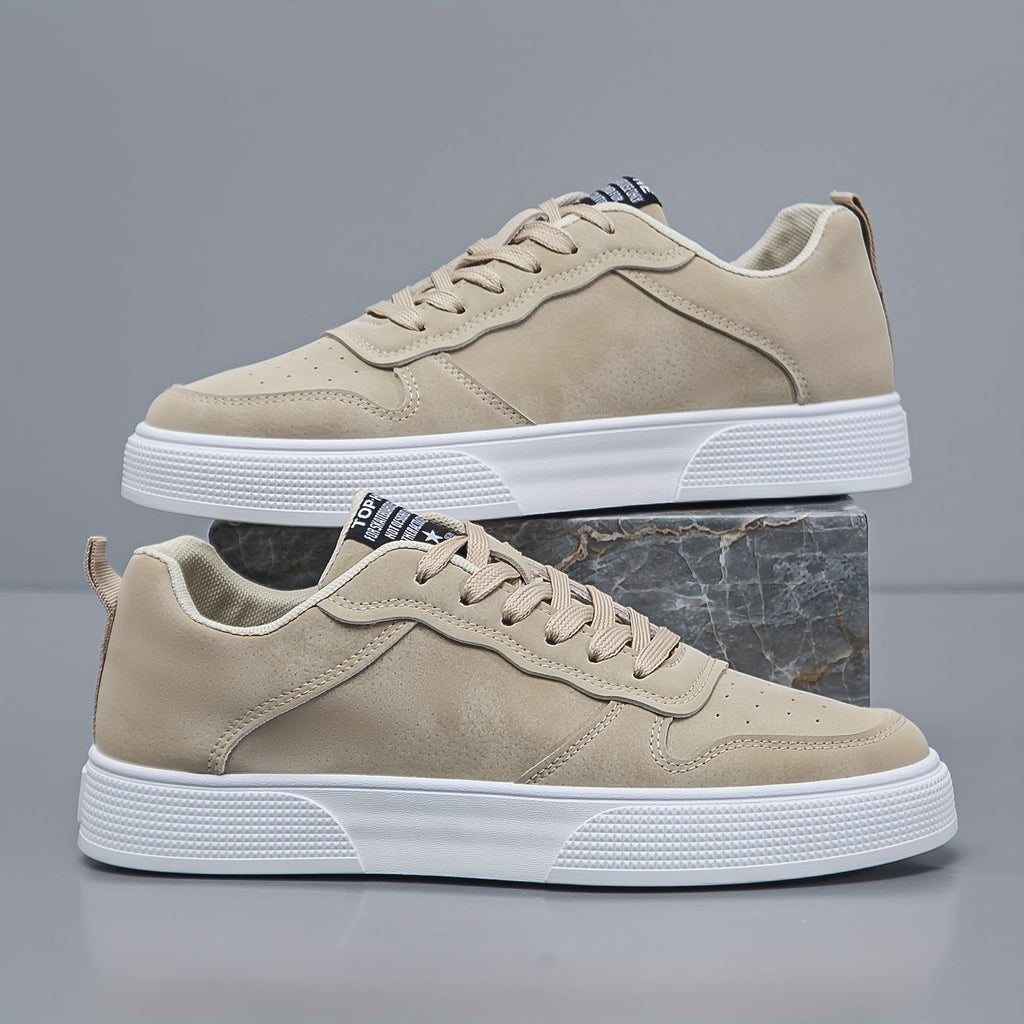 Męskie niskie sneakersy w jednolitym kolorze