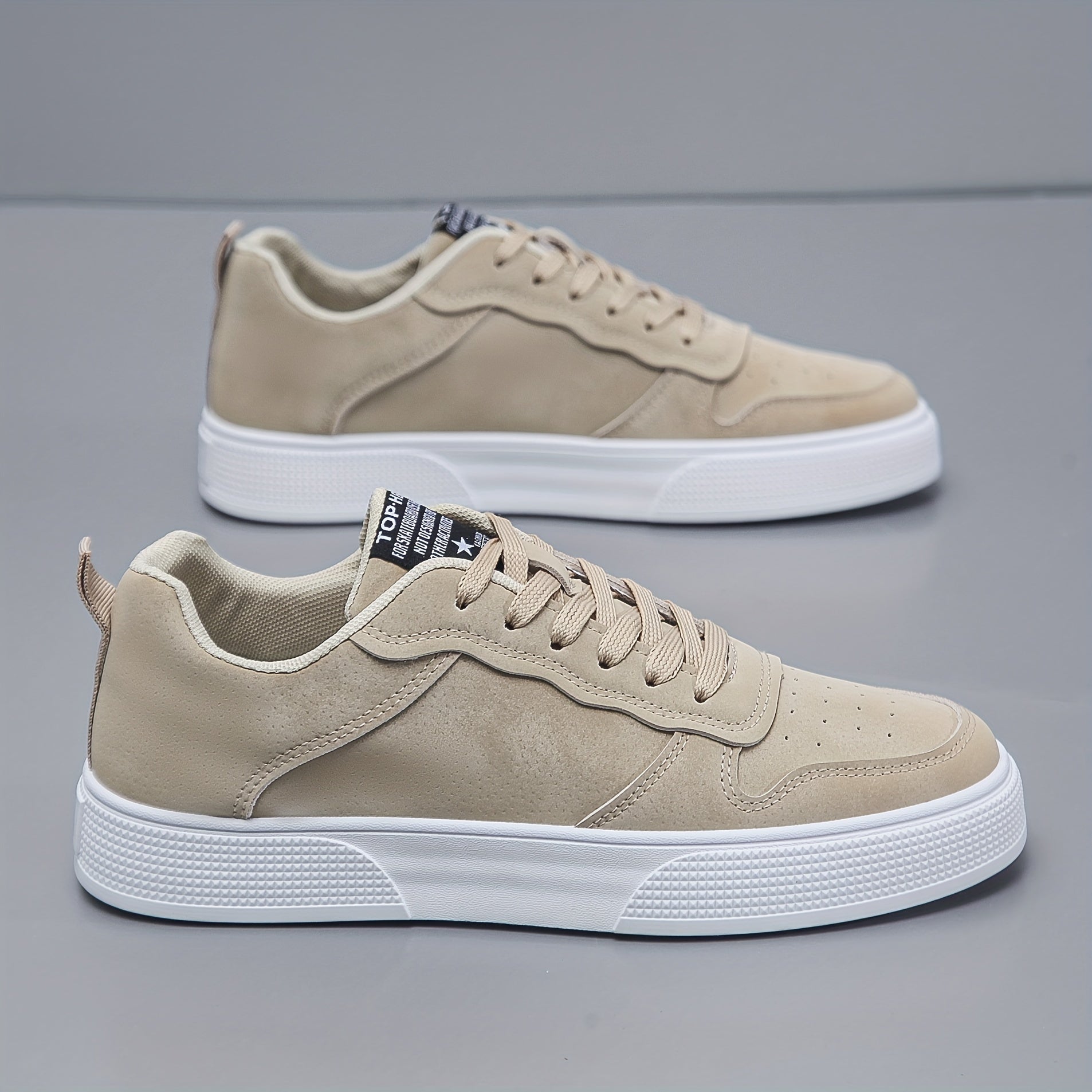 Męskie niskie sneakersy w jednolitym kolorze