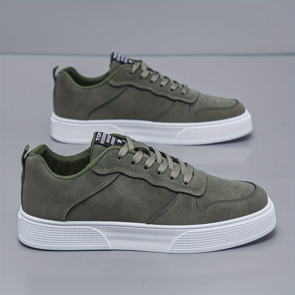 Męskie niskie sneakersy w jednolitym kolorze