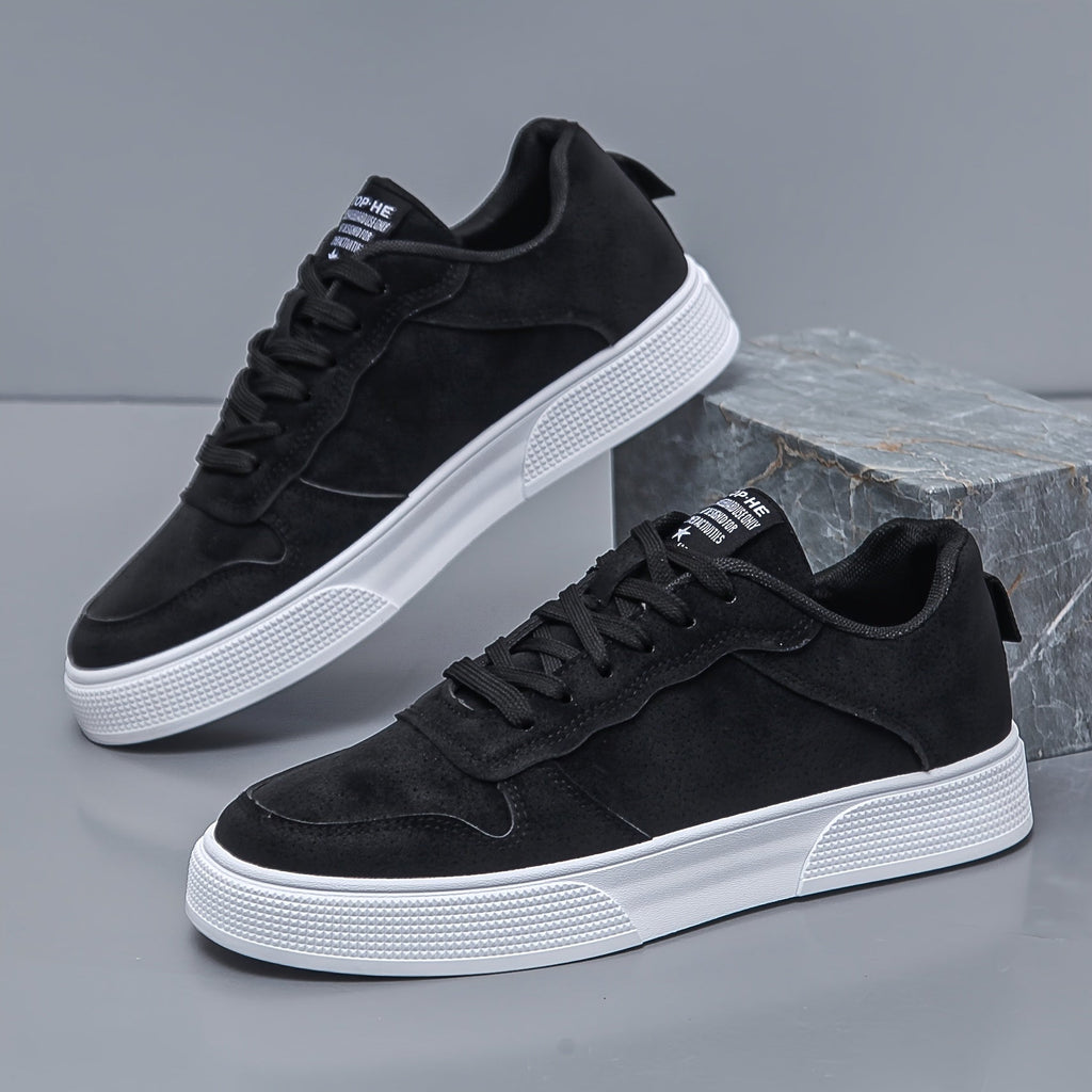 Męskie niskie sneakersy w jednolitym kolorze