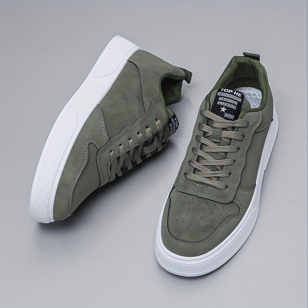 Męskie niskie sneakersy w jednolitym kolorze