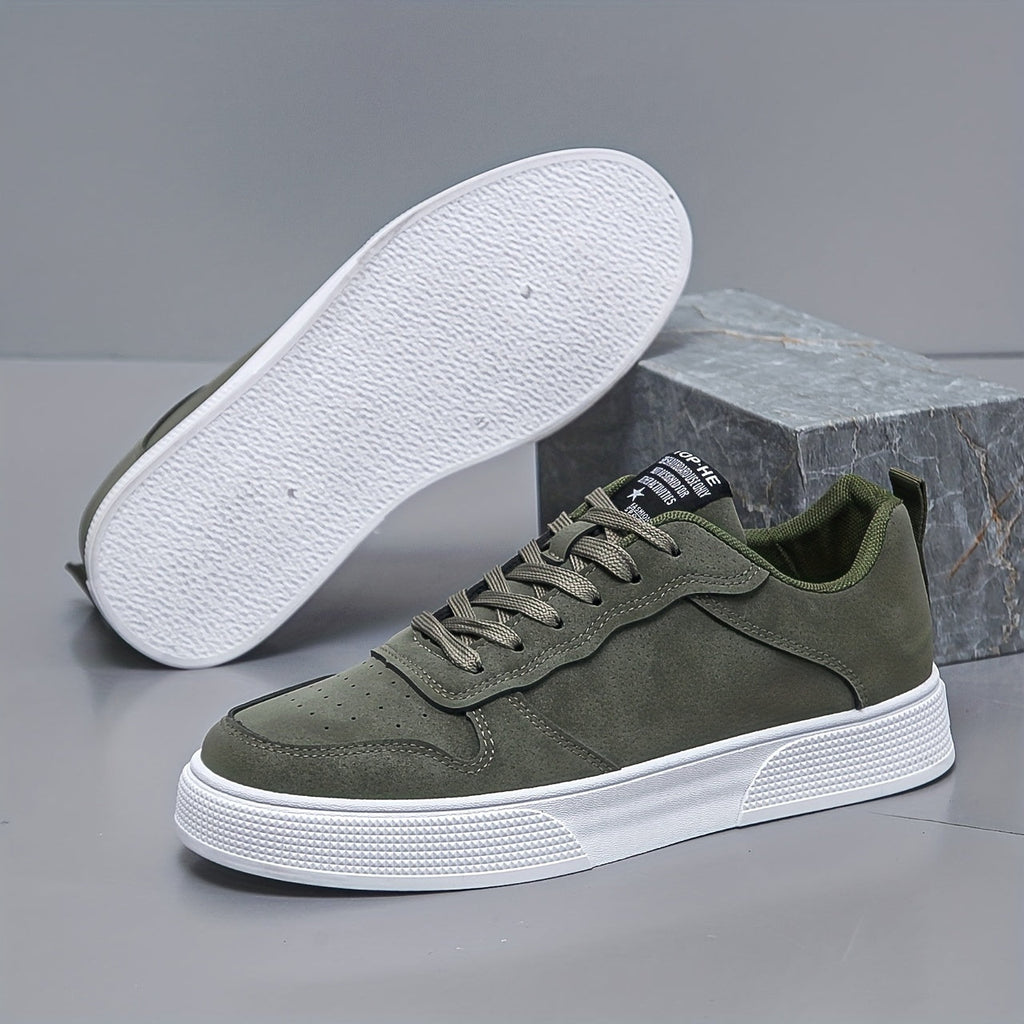 Męskie niskie sneakersy w jednolitym kolorze