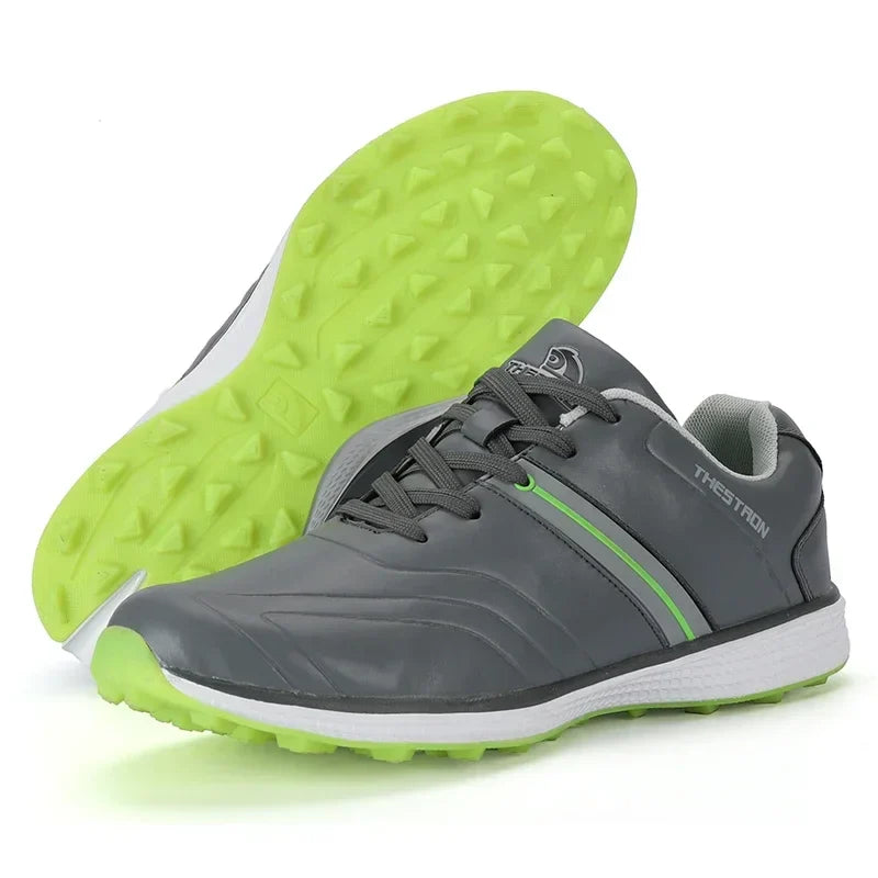 Męskie wodoodporne buty golfowe z dobrą przyczepnością