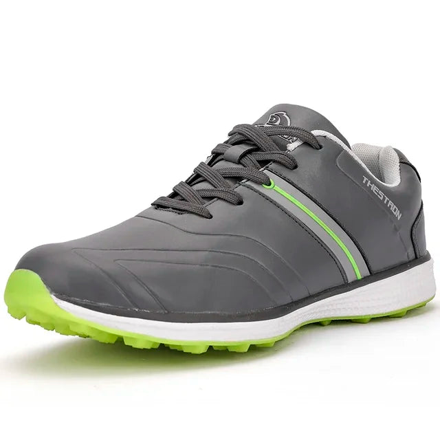 Męskie wodoodporne buty golfowe z dobrą przyczepnością