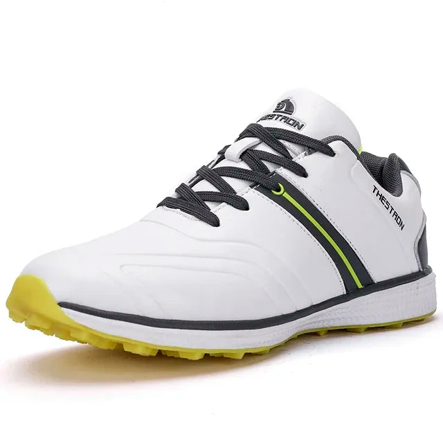 Męskie wodoodporne buty golfowe z dobrą przyczepnością
