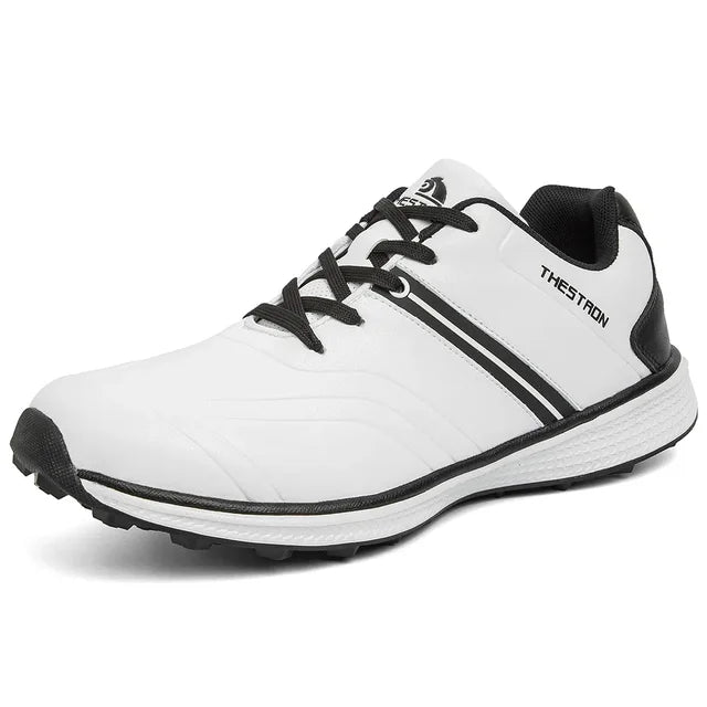 Męskie wodoodporne buty golfowe z dobrą przyczepnością