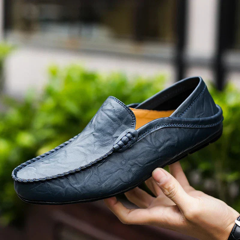 Męskie skórzane mokasyny, ponadczasowe i eleganckie