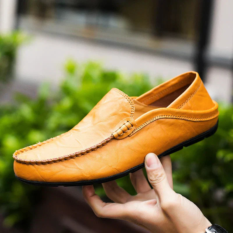 Męskie skórzane mokasyny, ponadczasowe i eleganckie