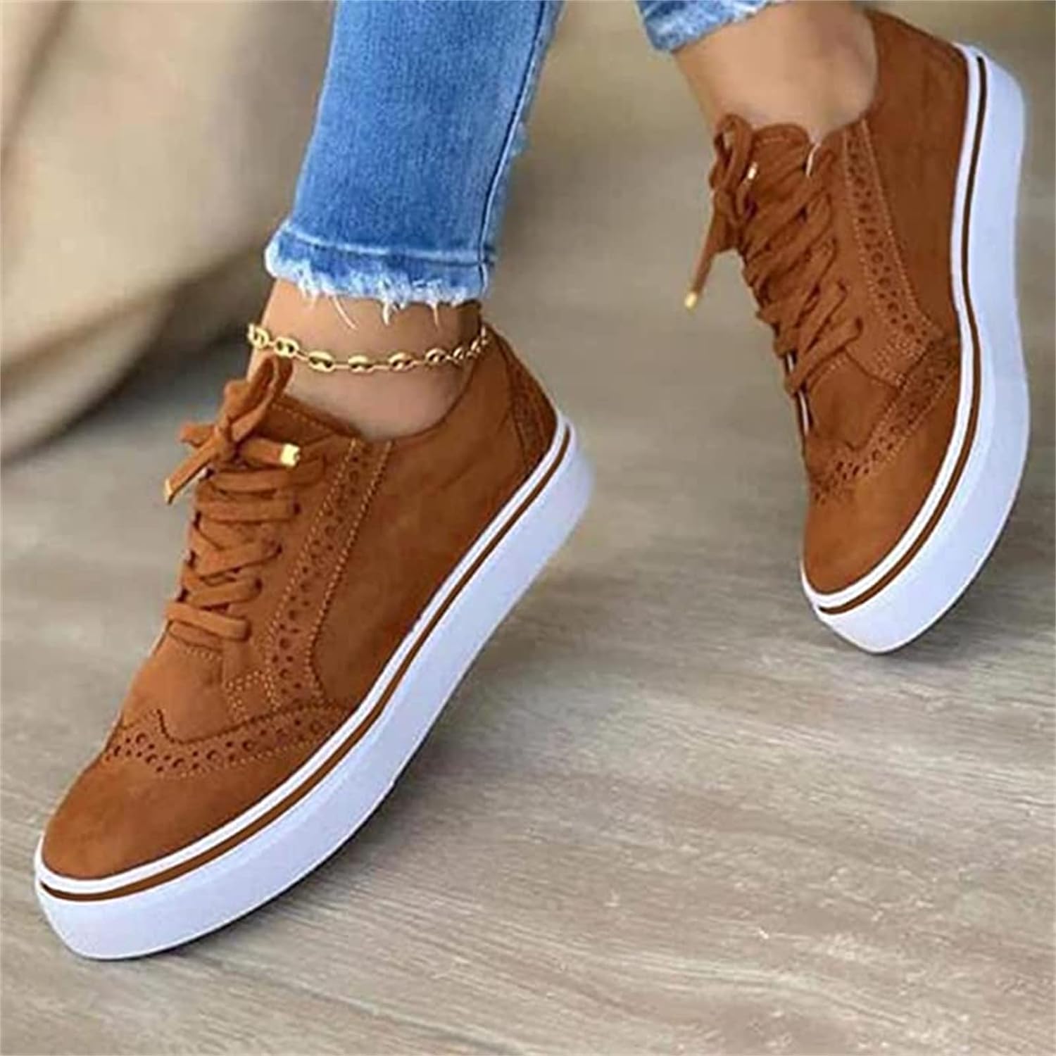 Damskie modne sneakersy z ortopedycznym wsparciem