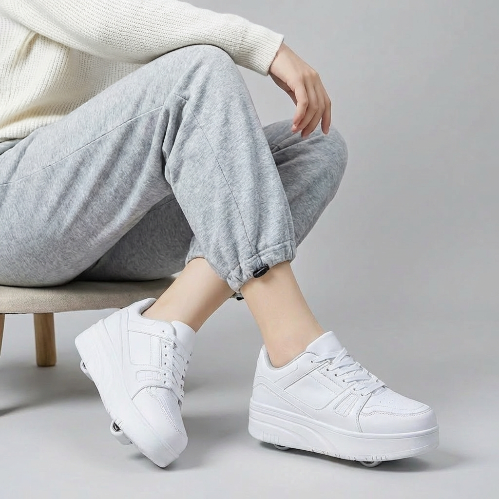 Buty sportowe na odpinanych kółkach