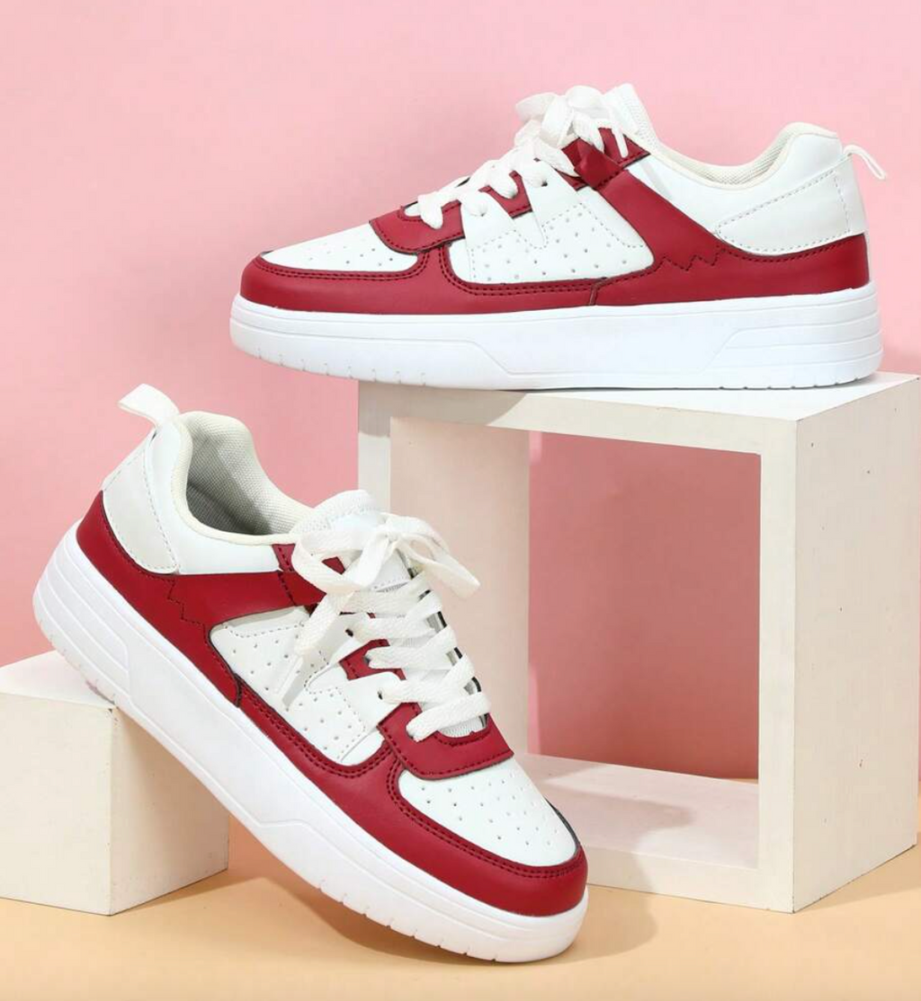 Damskie oddychające sneakersy w żywym wzorze