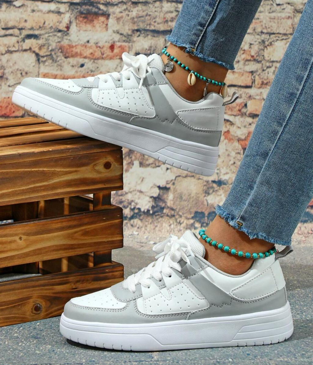 Damskie oddychające sneakersy w żywym wzorze