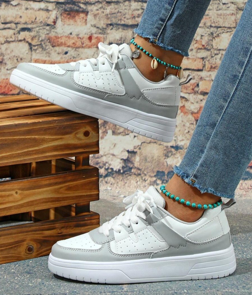Damskie oddychające sneakersy w żywym wzorze