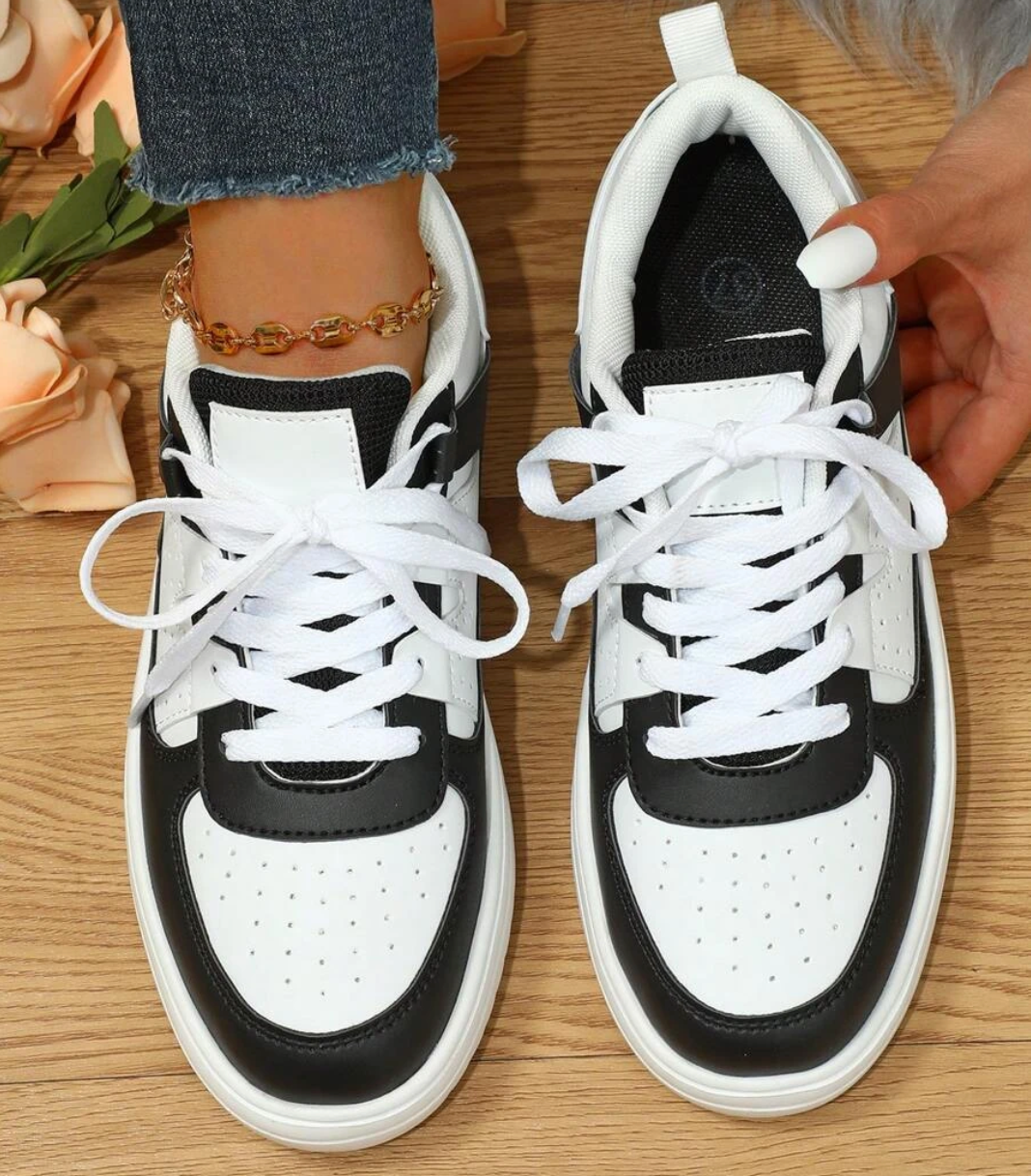 Damskie oddychające sneakersy w żywym wzorze