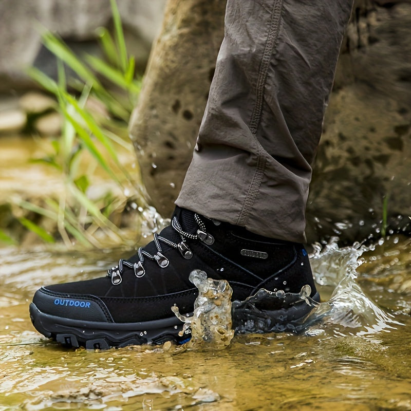 Męskie wodoodporne buty trekkingowe z przyczepnością