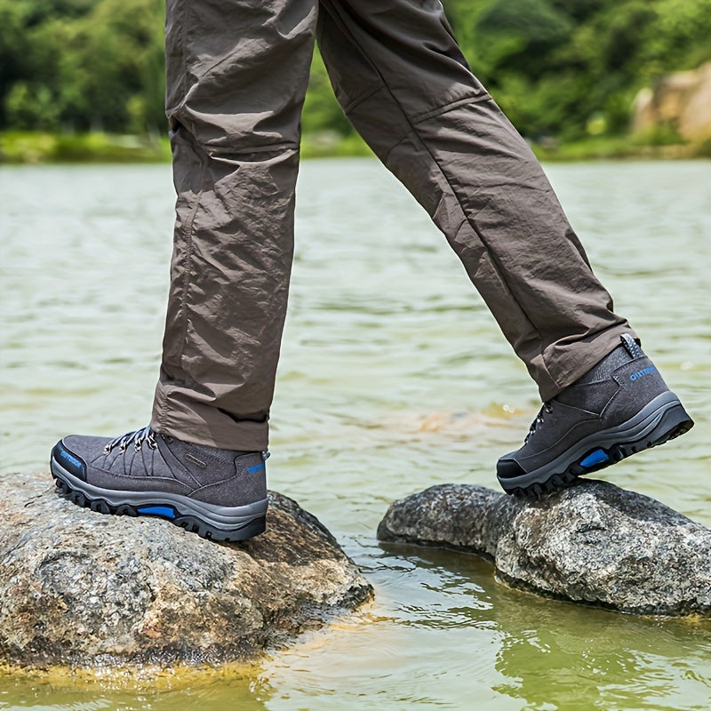 Męskie wodoodporne buty trekkingowe z przyczepnością