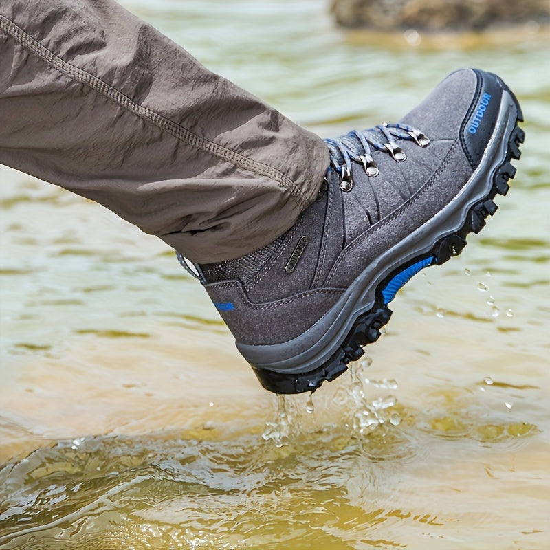 Męskie wodoodporne buty trekkingowe z przyczepnością