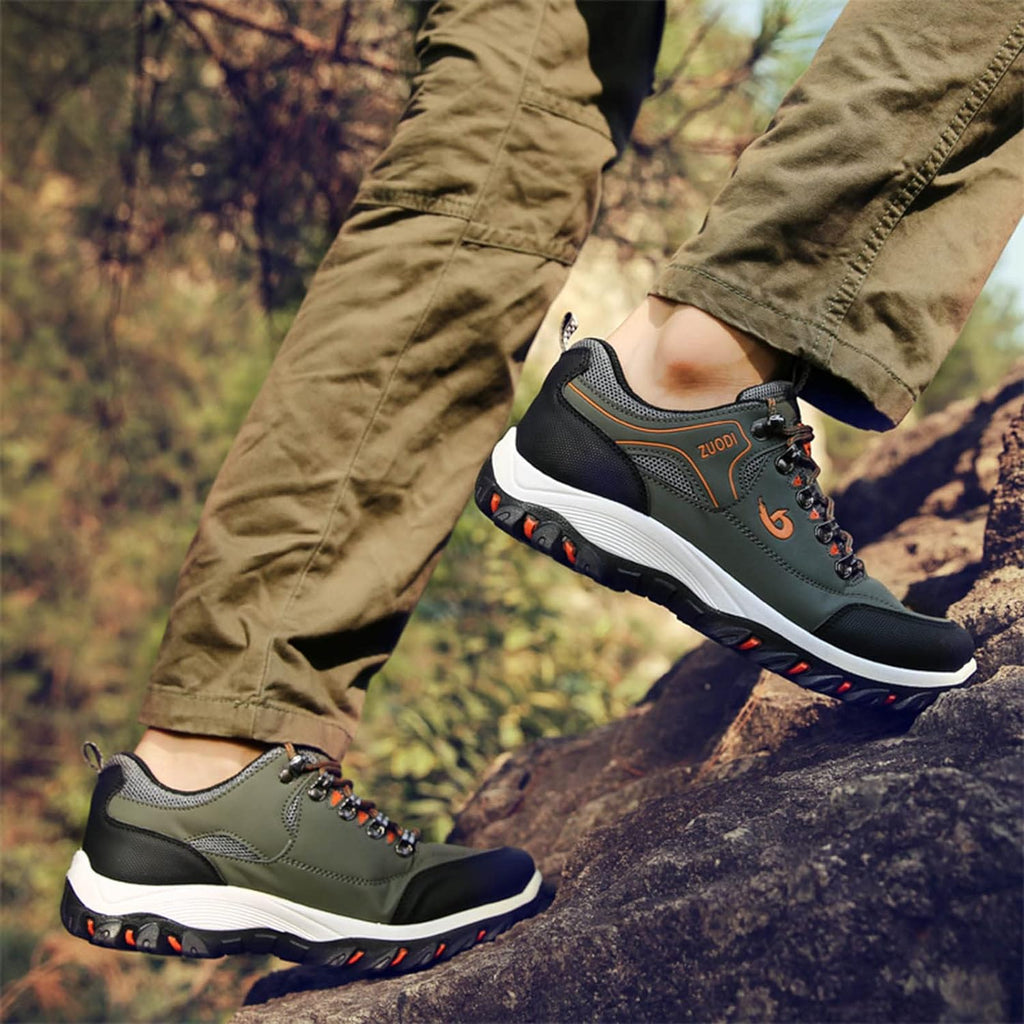 Męskie wodoodporne buty outdoor z dobrą przyczepnością