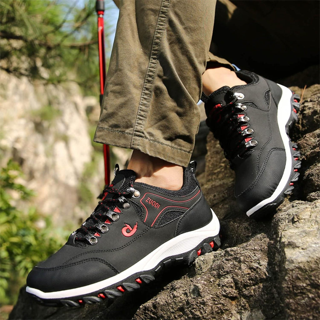 Męskie wodoodporne buty outdoor z dobrą przyczepnością