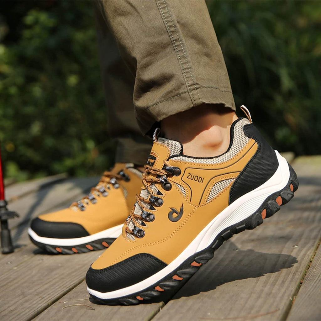 Męskie wodoodporne buty outdoor z dobrą przyczepnością