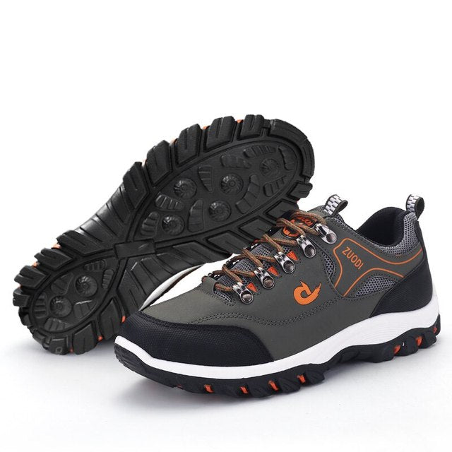 Męskie wodoodporne buty outdoor z dobrą przyczepnością