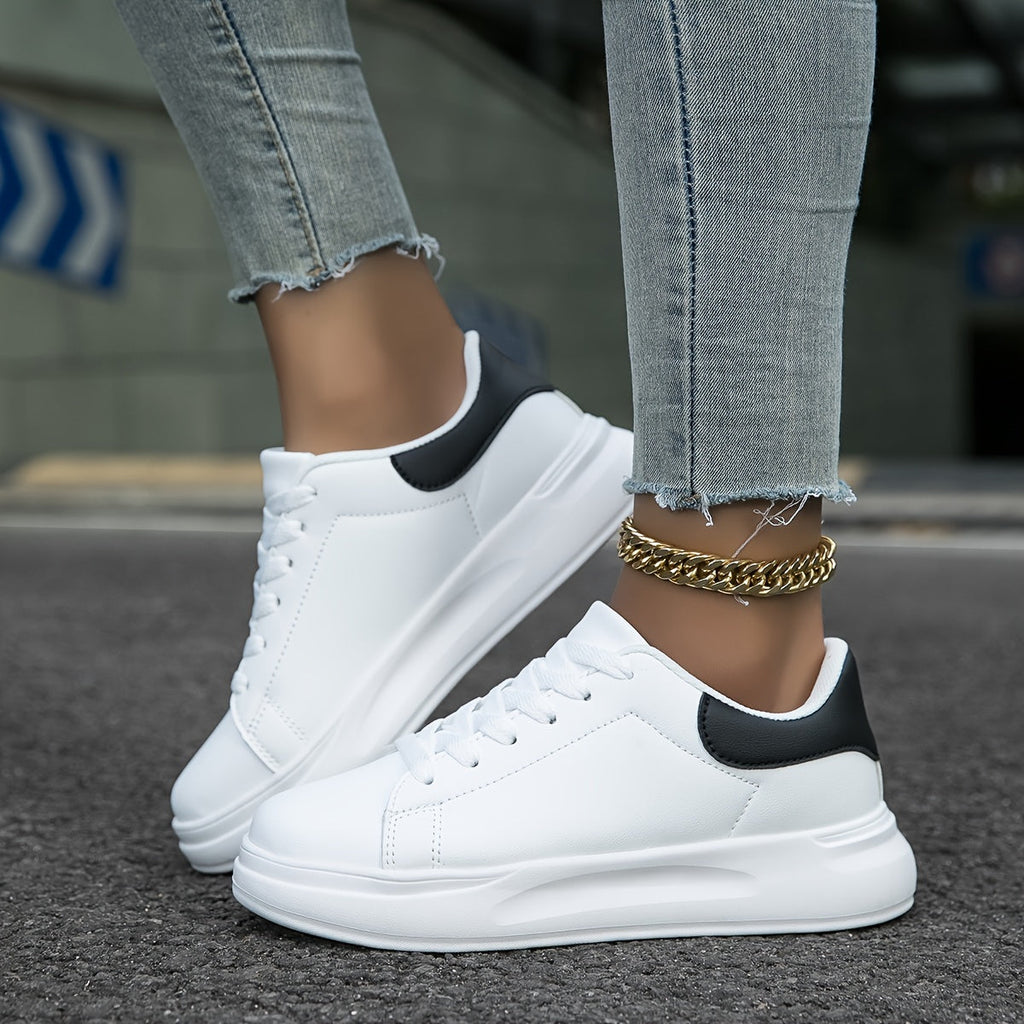 Damskie skórzane sneakersy, lekkie i stylowe