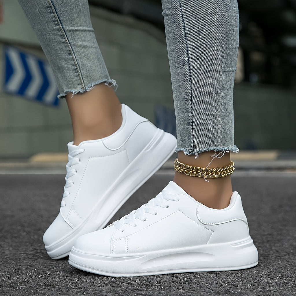 Damskie skórzane sneakersy z ortopedycznym wsparciem