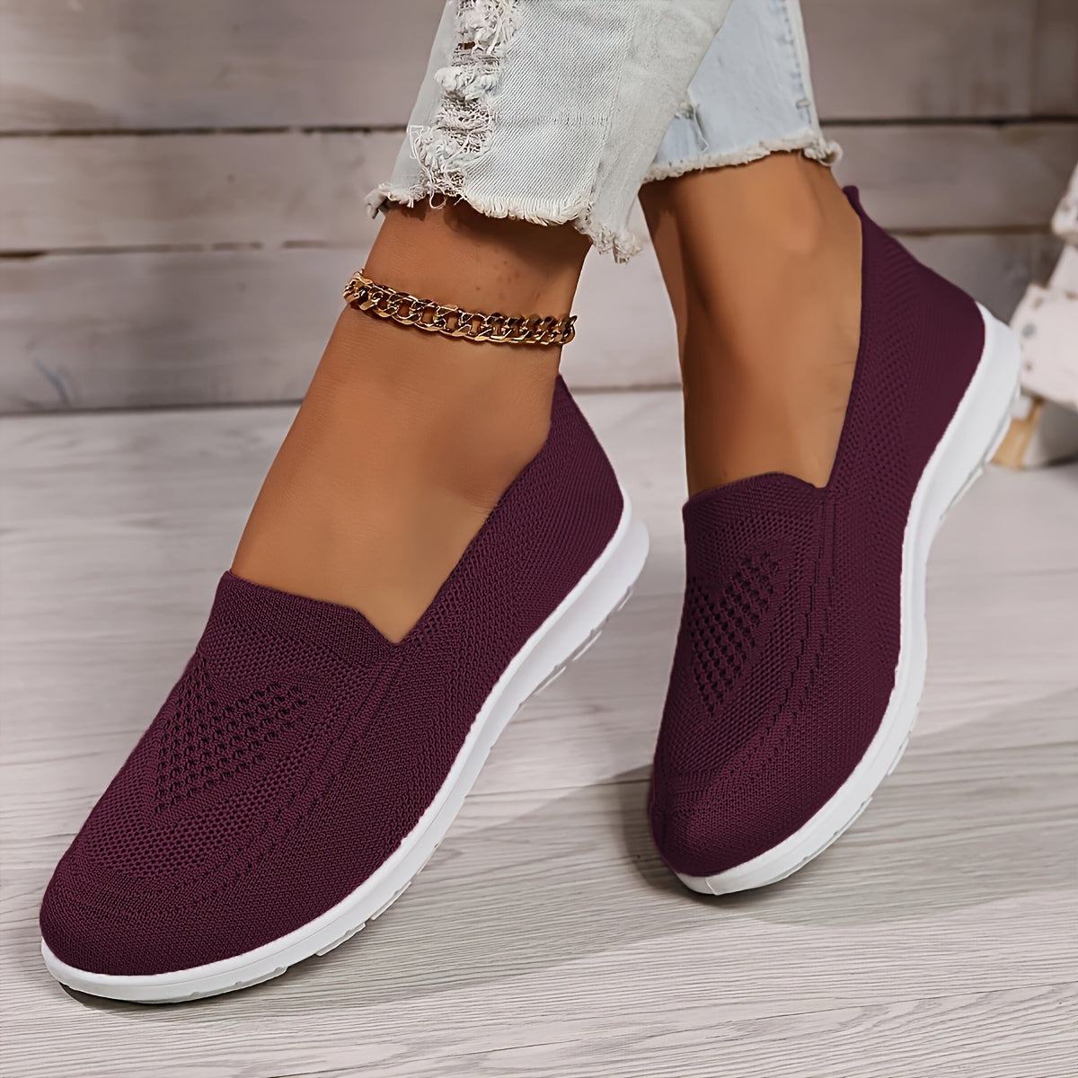 Damskie ortopedyczne buty wsuwane, oddychające